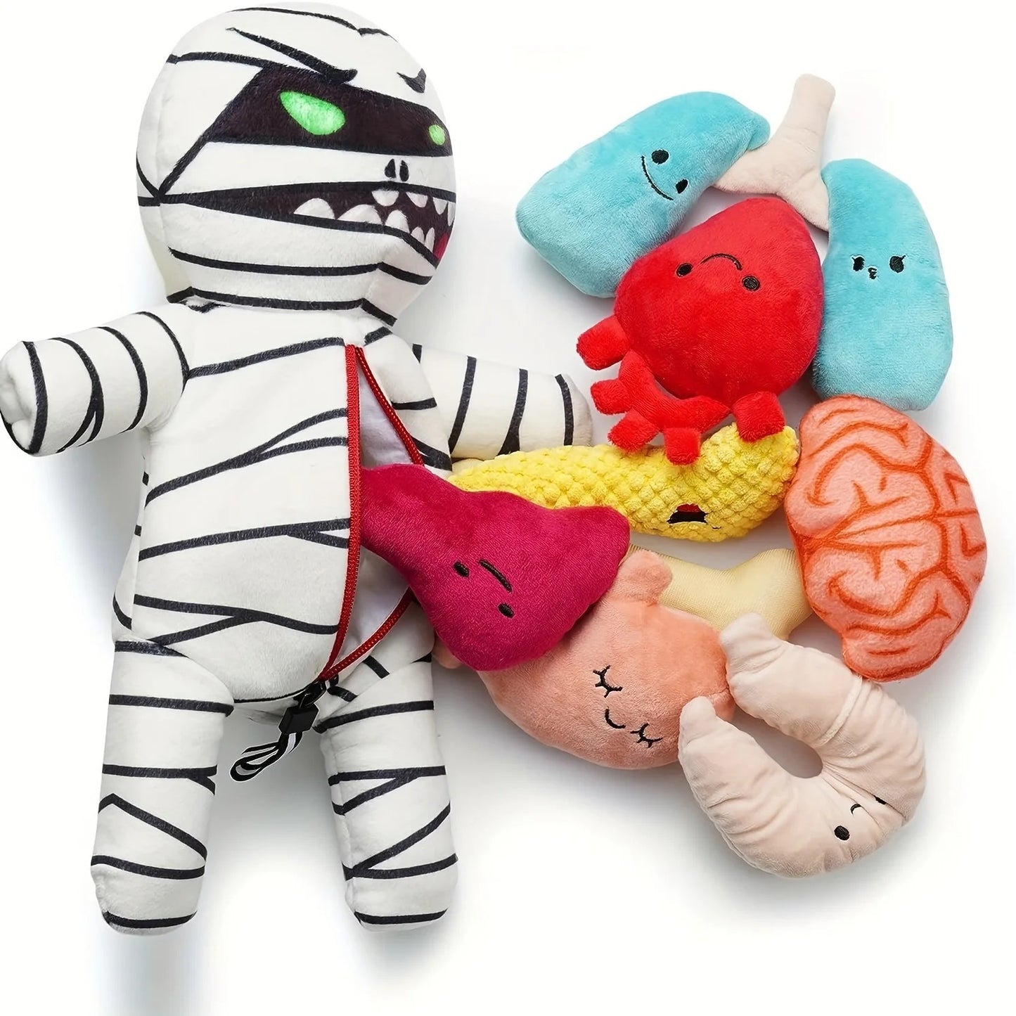9-in-1 Stuffed Plush Squeaky Dog Toys
