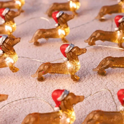 Dachshund Christmas String Lightso