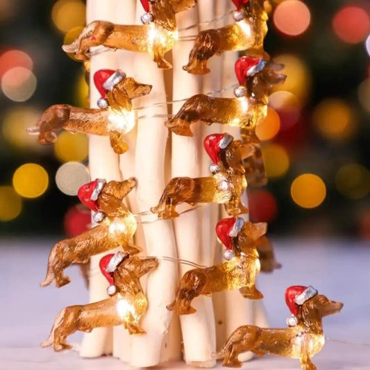 Dachshund Christmas String Lightso