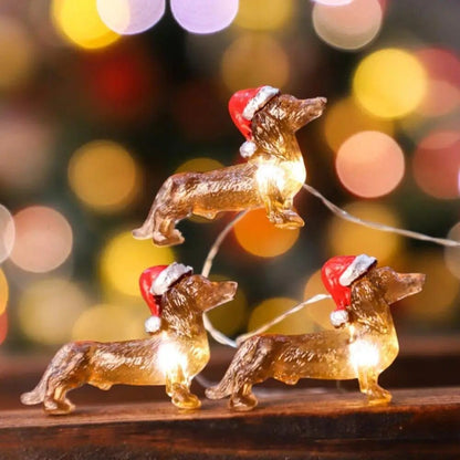 Dachshund Christmas String Lightso