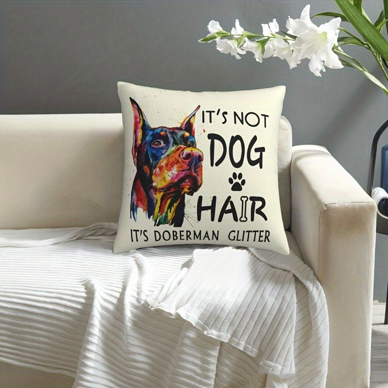 Doberman Throw Pillow Cover: Cozy Home Decor