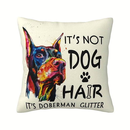 Doberman Throw Pillow Cover: Cozy Home Decor