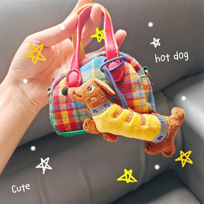 OmgMyDog™ Adorable Dachshund Plush Keychain